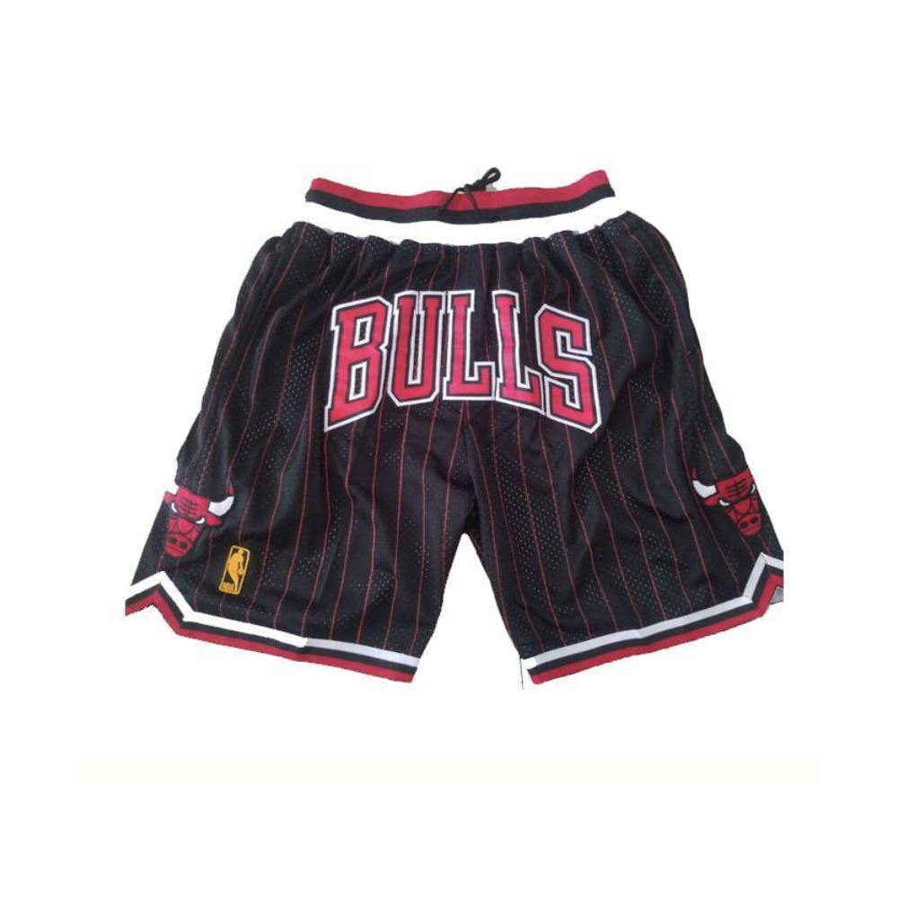 Chicago Bulls Striped Throwback Short