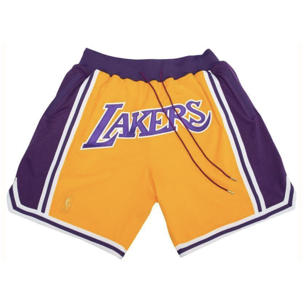 Los Angeles Lakers Yellow Throwback Short