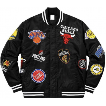 Warm Up Jacket NBA Teams Black