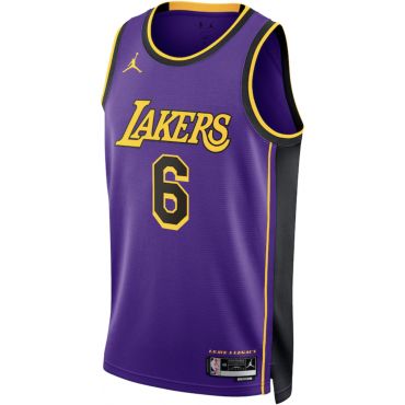 Authentic Jersey Lebron James Los Angeles Lakers Purple