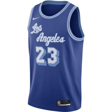 Authentic Jersey Lebron James Los Angeles Lakers Blue